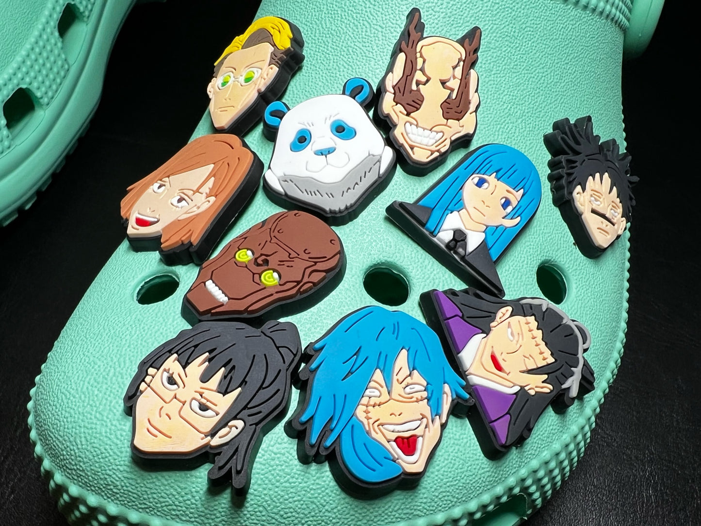 Amuletos de zapatos Jujutsu Kaisen Croc Amuletos de calcomanías de zapatos JuliesDecal amuletos de anime