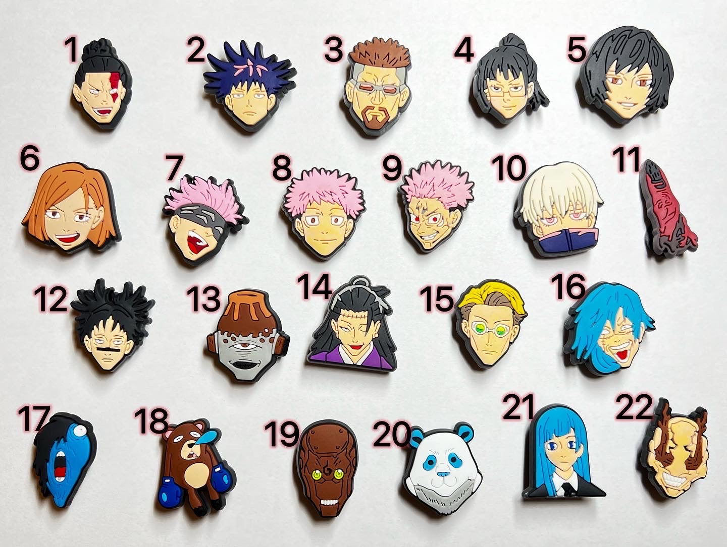 Jujutsu Kaisen Croc shoe charms Shoe Decal Charms JuliesDecal anime charms