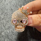 Fancy Metal rhinestone Skull skeleton Halloween Shoe Charms JuliesDecalDesign