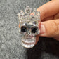 Fancy Metal rhinestone Skull skeleton Halloween Shoe Charms JuliesDecalDesign