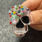 Fancy Metal rhinestone Skull skeleton Halloween Shoe Charms JuliesDecalDesign