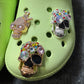 Fancy Metal rhinestone Skull skeleton Halloween Shoe Charms JuliesDecalDesign