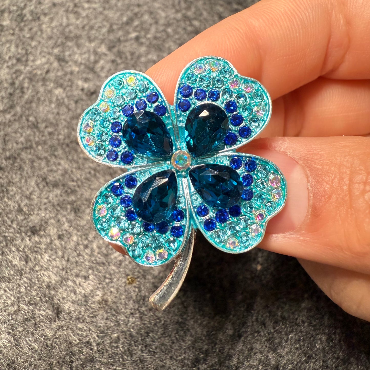 Bling Fancy Metal GEM Rhinestone Clover & Butterfly shoe charms for DIY Unique Special Shoes