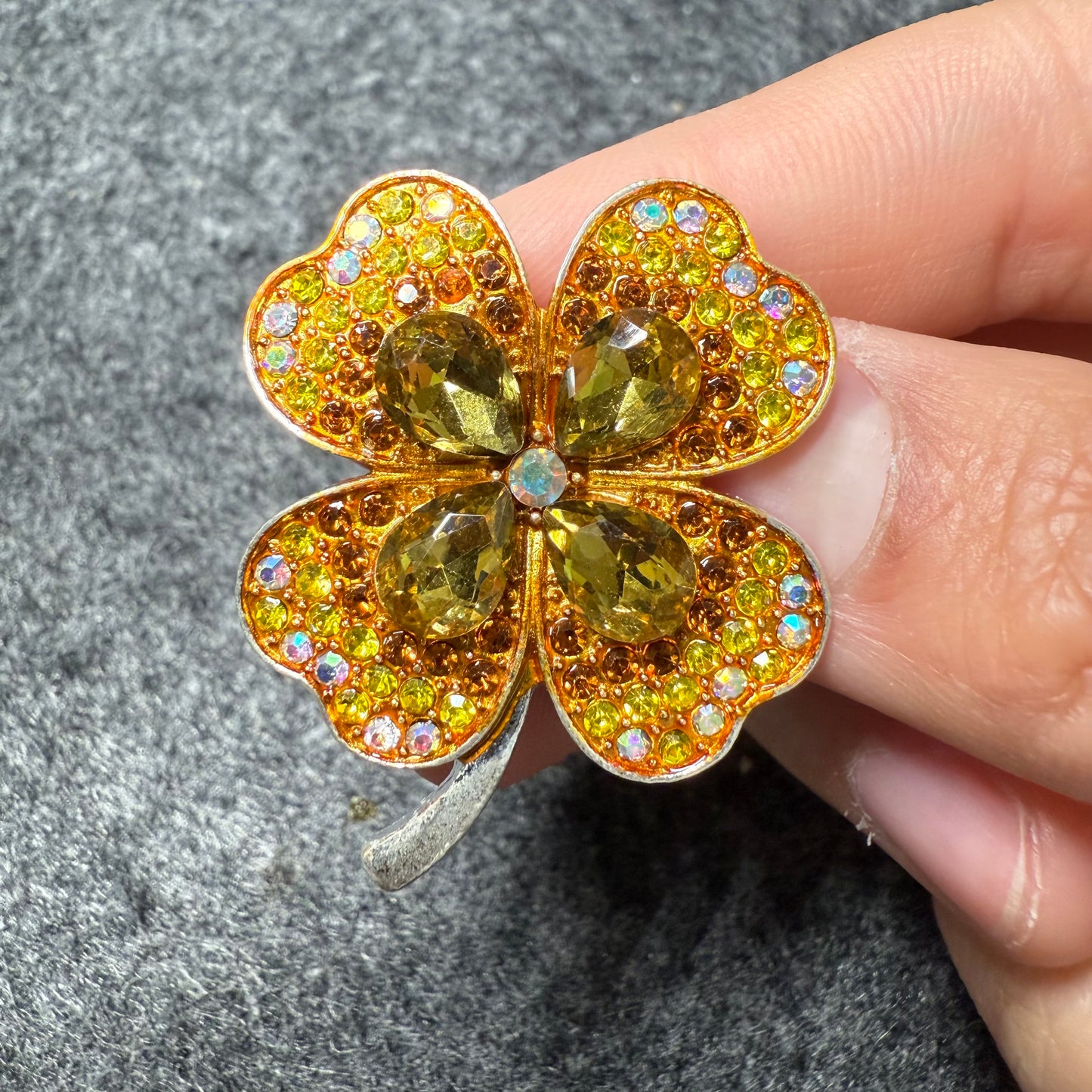 Bling Fancy Metal GEM Rhinestone Clover & Butterfly shoe charms for DIY Unique Special Shoes