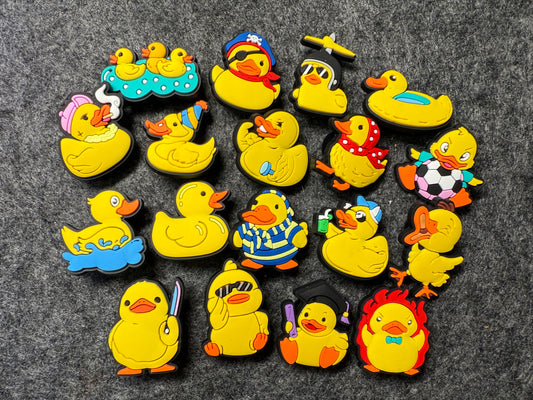 Cute Yellow Duck Rubber Duck Theme Fancy shoe charms
