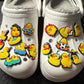 Cute Yellow Duck Rubber Duck Theme Fancy shoe charms