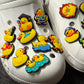Cute Yellow Duck Rubber Duck Theme Fancy shoe charms