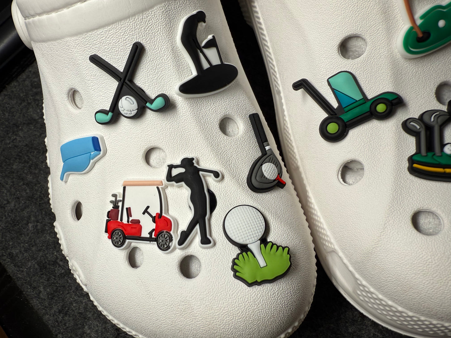 Golf Shoe Charm Golf Ball Shoe Charm Gift for Dad Stocking stuffer Exercise theme shoe charms
