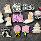 Wedding Bride and Groom Design Marriage Theme Shoe Charms Best Quality JuliesDecalDesign
