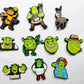 Shrek Croc shoe charms Shoe Decal Charms JuliesDecal anime charms Disney