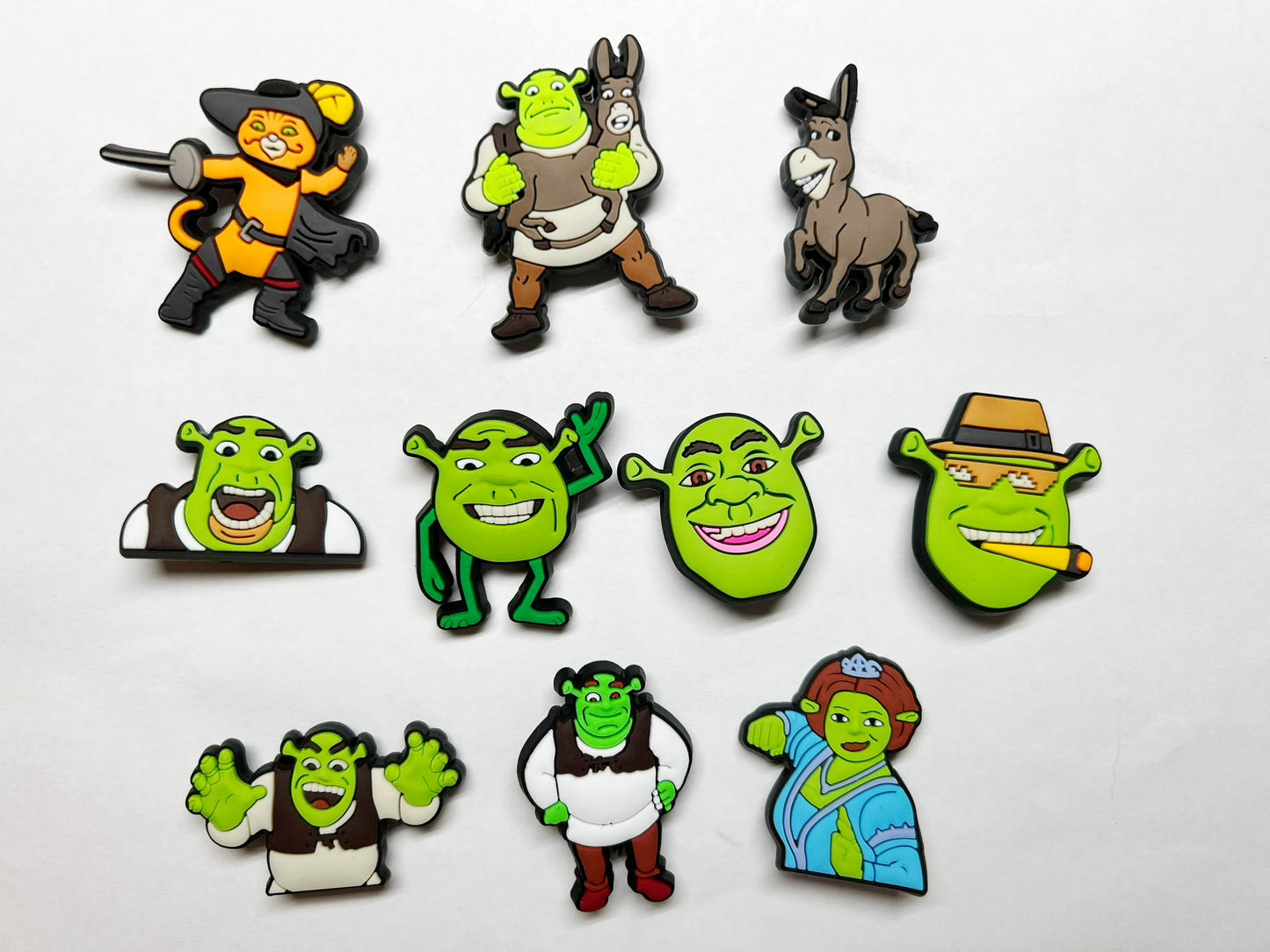 Charmes de chaussures Shrek Croc Charmes de décalcomanies de chaussures JuliesDecal charmes d'anime Disney