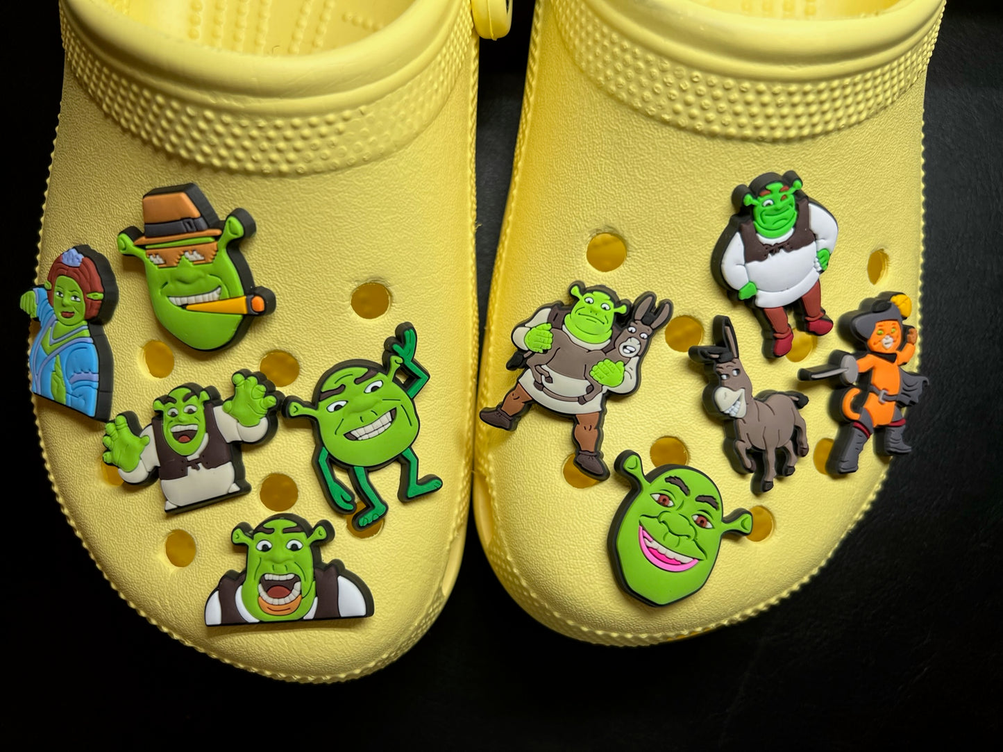 Charmes de chaussures Shrek Croc Charmes de décalcomanies de chaussures JuliesDecal charmes d'anime Disney