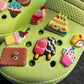 Yummy sweet Food party food and more shoe charms