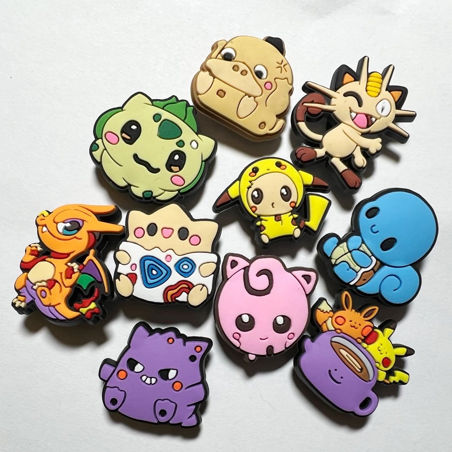 Amuletos de zapatos Pokemon Croc Amuletos de calcomanías de zapatos Amuletos de anime JuliesDecal