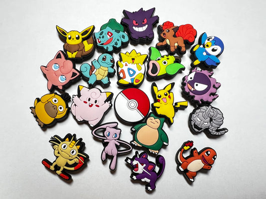 Amuletos de zapatos Pokemon Croc Amuletos de calcomanías de zapatos Amuletos de anime JuliesDecal