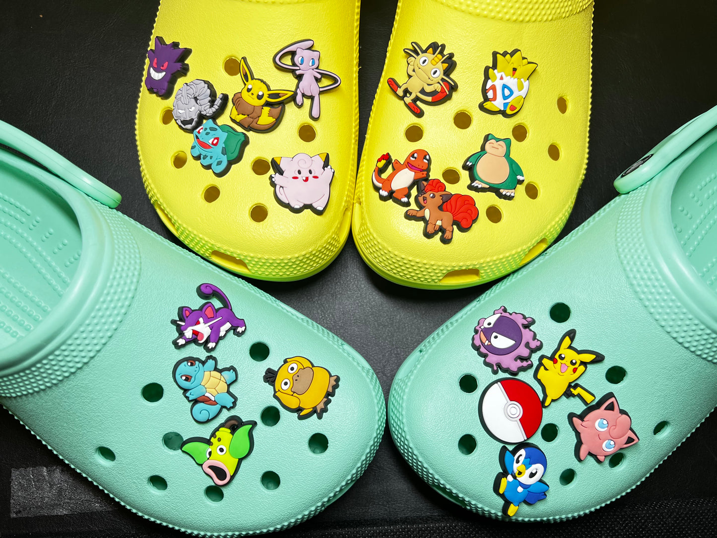 Amuletos de zapatos Pokemon Croc Amuletos de calcomanías de zapatos Amuletos de anime JuliesDecal