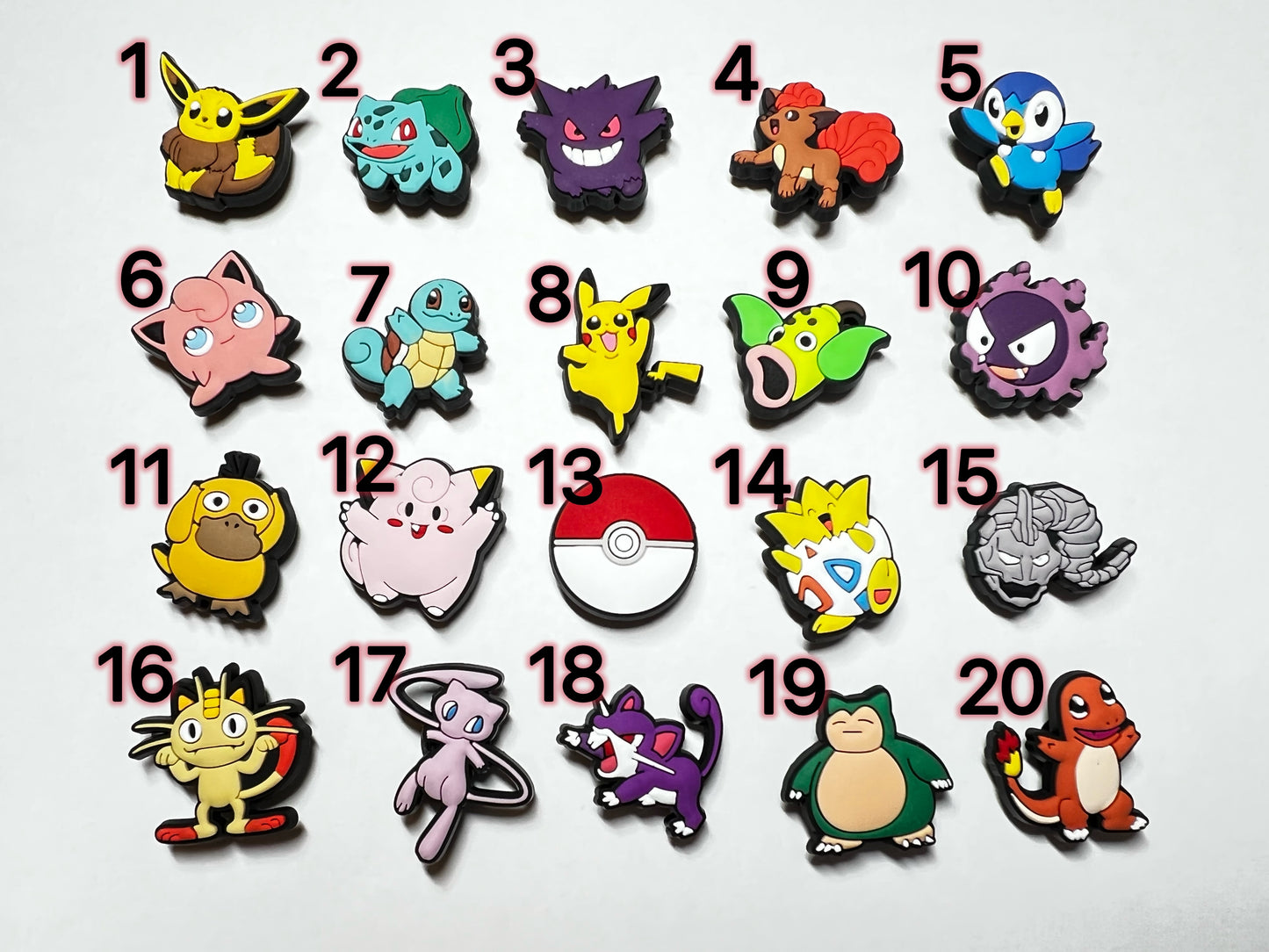 Pokemon Croc shoe charms Shoe Decal Charms JuliesDecal anime charms