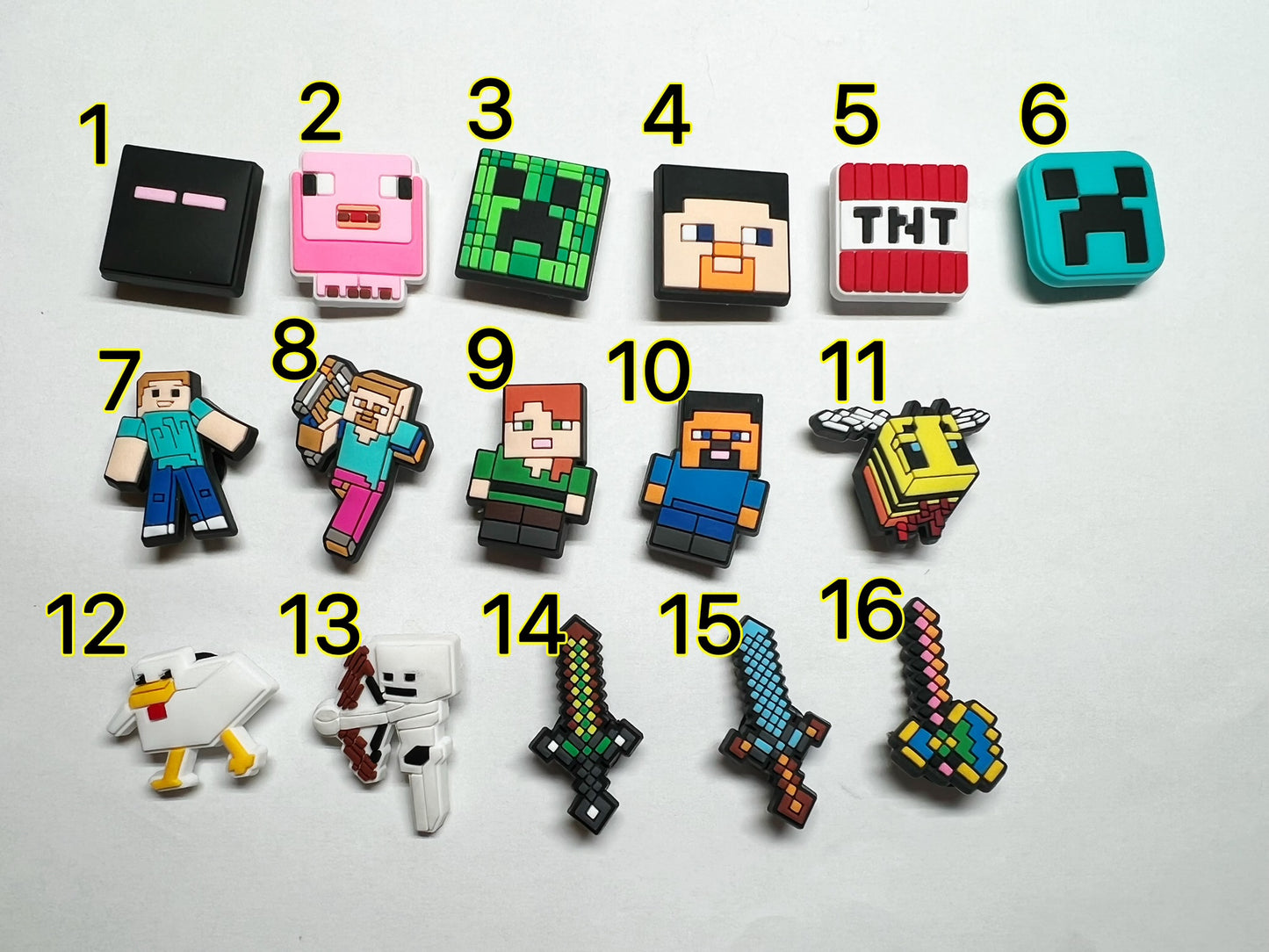 Minecraft Croc shoe charms Shoe Decal Charms JuliesDecal