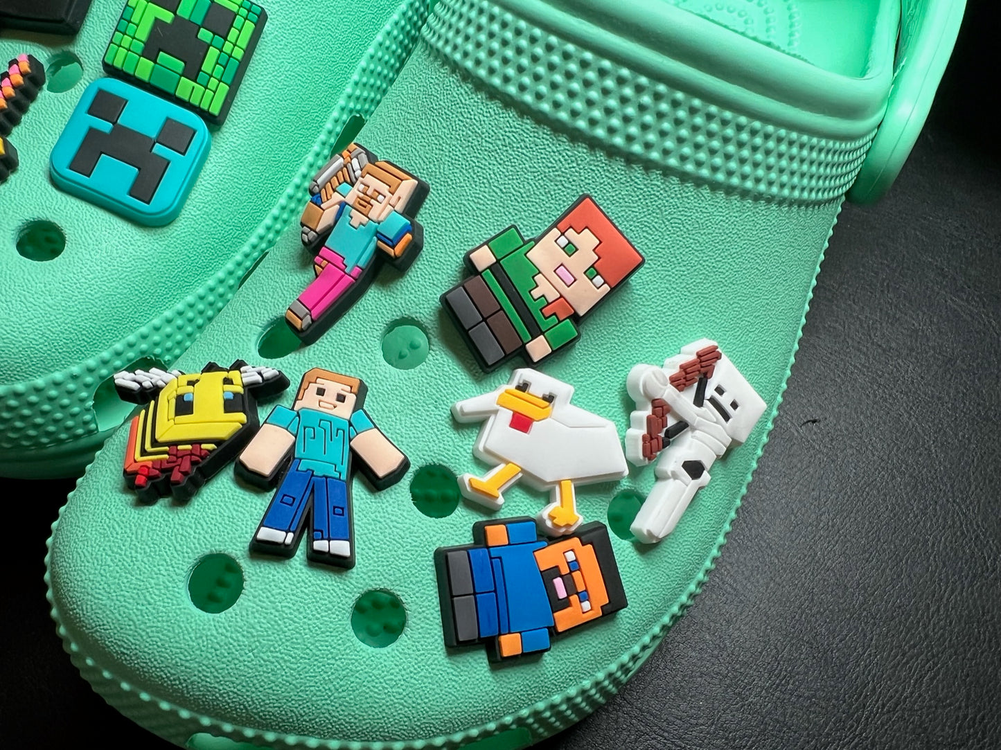 Charmes de chaussures Minecraft Croc Charmes de décalcomanies de chaussures JuliesDecal