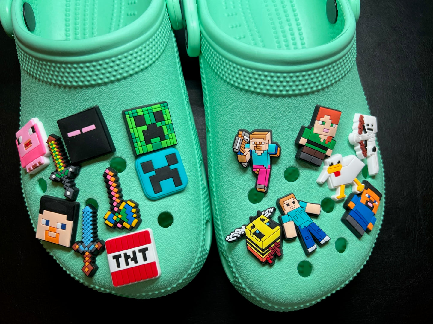 Charmes de chaussures Minecraft Croc Charmes de décalcomanies de chaussures JuliesDecal