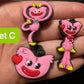 Poppy Playtime Huggy wuggy Kissy Missy Croc shoe charms Shoe Decal Charms JuliesDecal anime charms