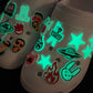 Glow In the Dark Design Badbunny fashion Shoe Charms JuliesDecalDesign