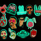 Glow In the Dark Design Badbunny fashion Shoe Charms JuliesDecalDesign