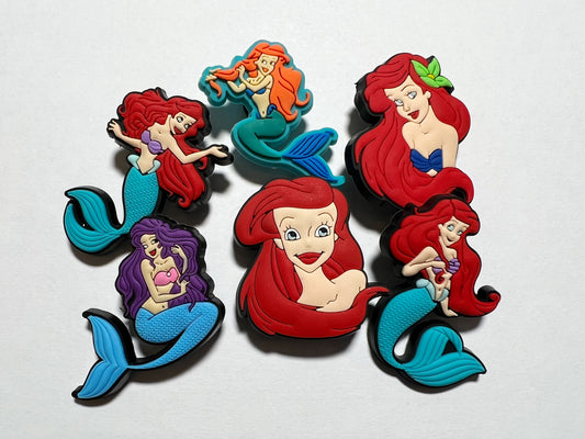 LIttle Mermaid Princess Shoe Charms JuliesDecalDesign