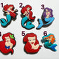 LIttle Mermaid Princess Shoe Charms JuliesDecalDesign