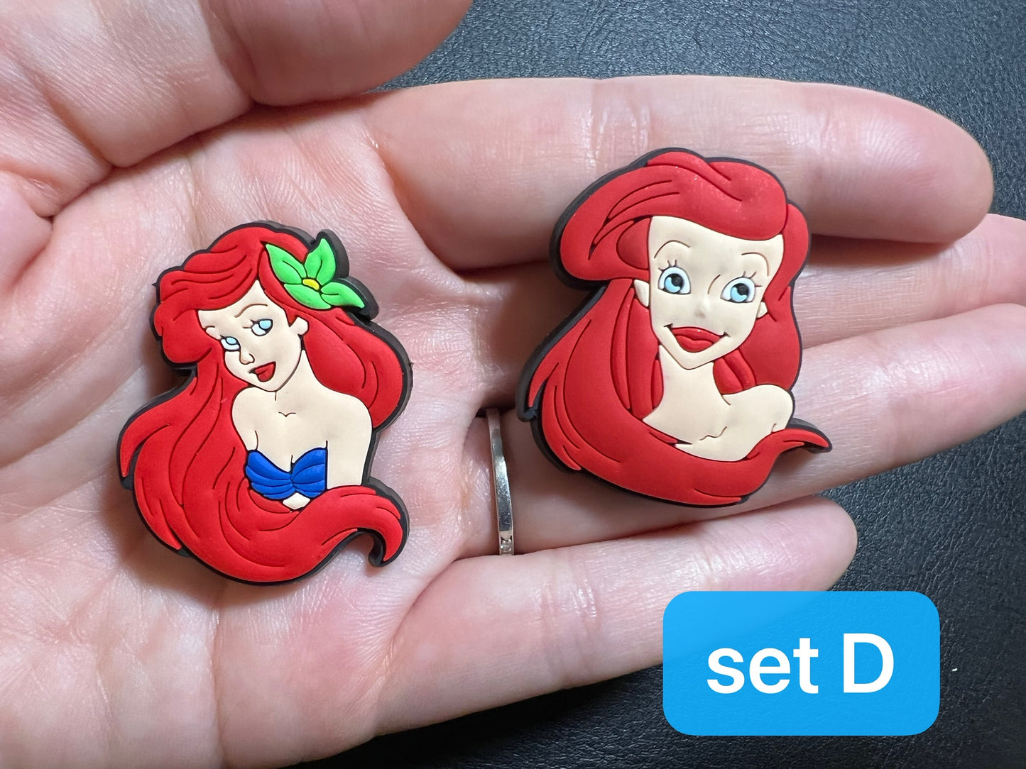 LIttle Mermaid Princess Shoe Charms JuliesDecalDesign