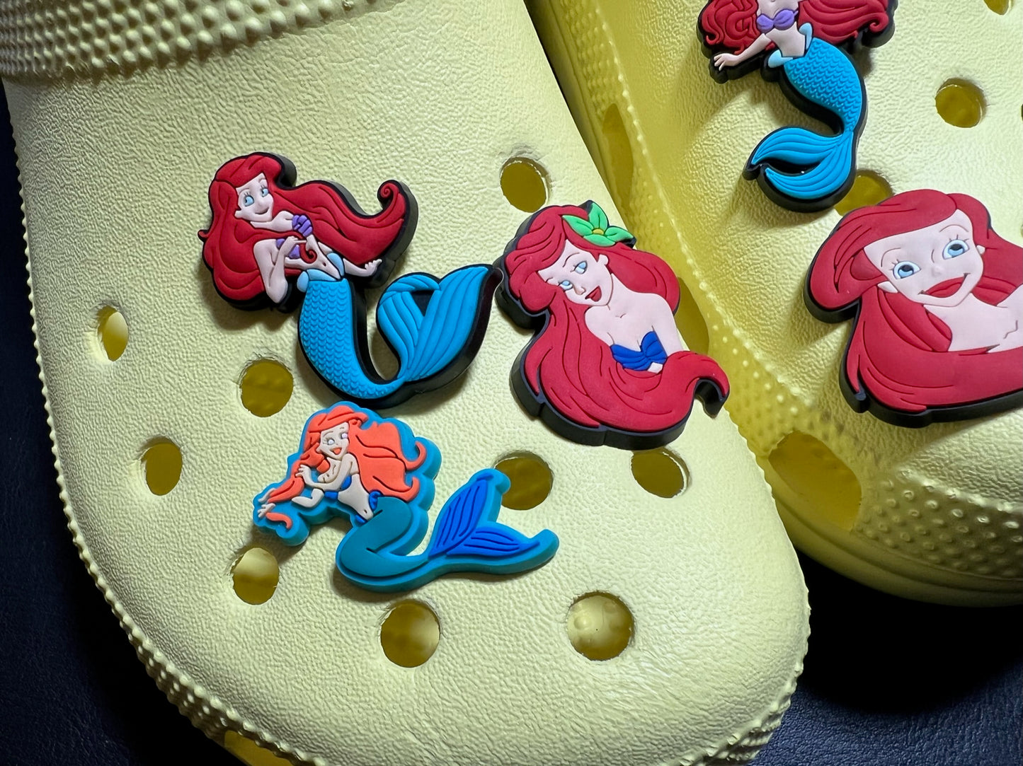 LIttle Mermaid Princess Shoe Charms JuliesDecalDesign