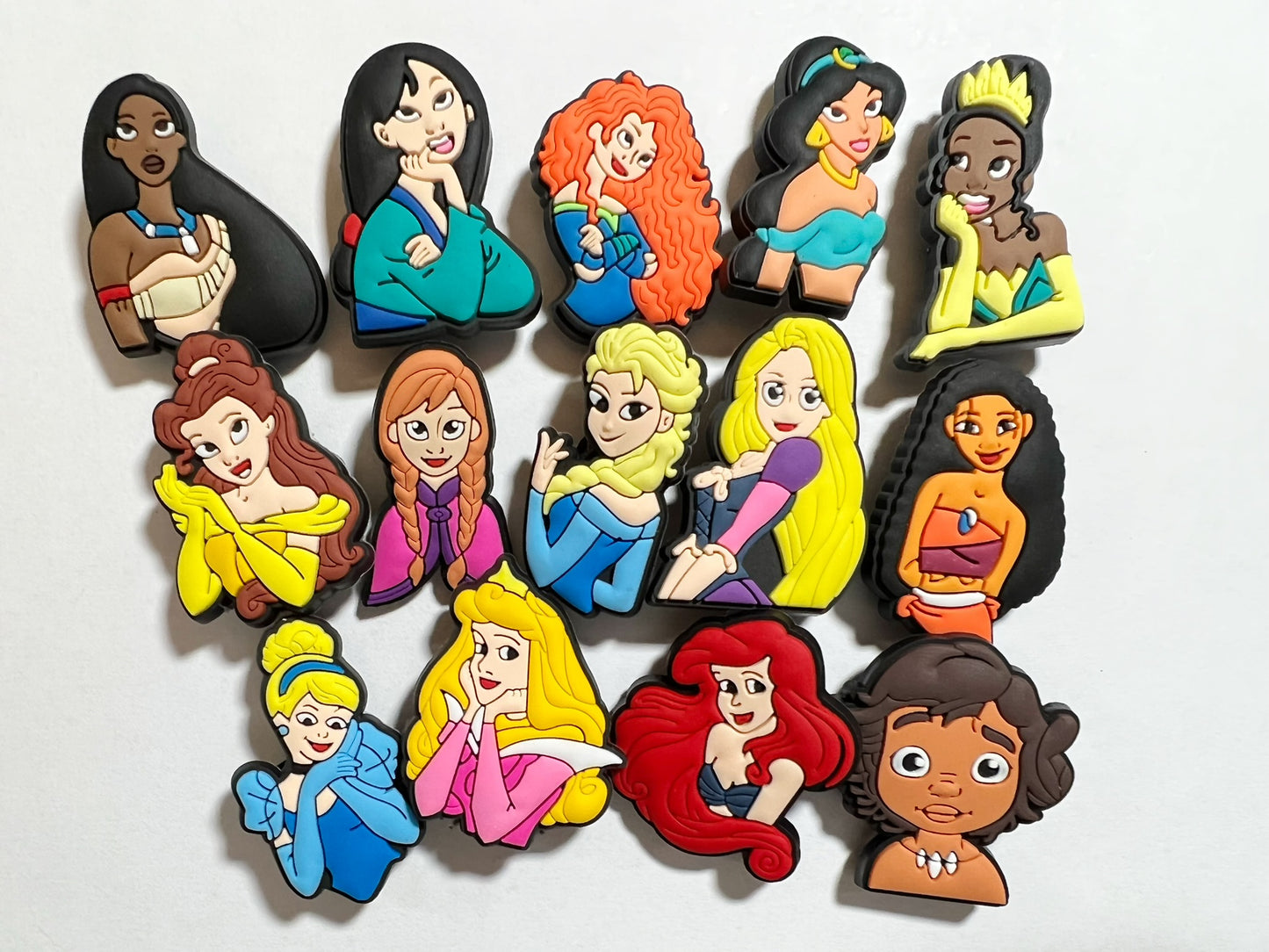 Princesses and Brave Girls shoe charms