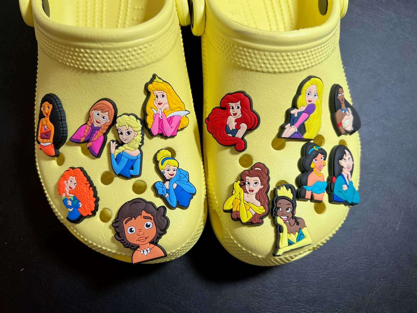 Princesses and Brave Girls shoe charms