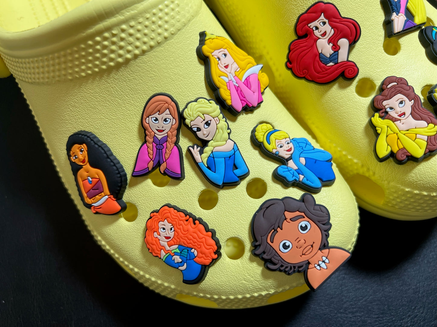 Princesses and Brave Girls shoe charms