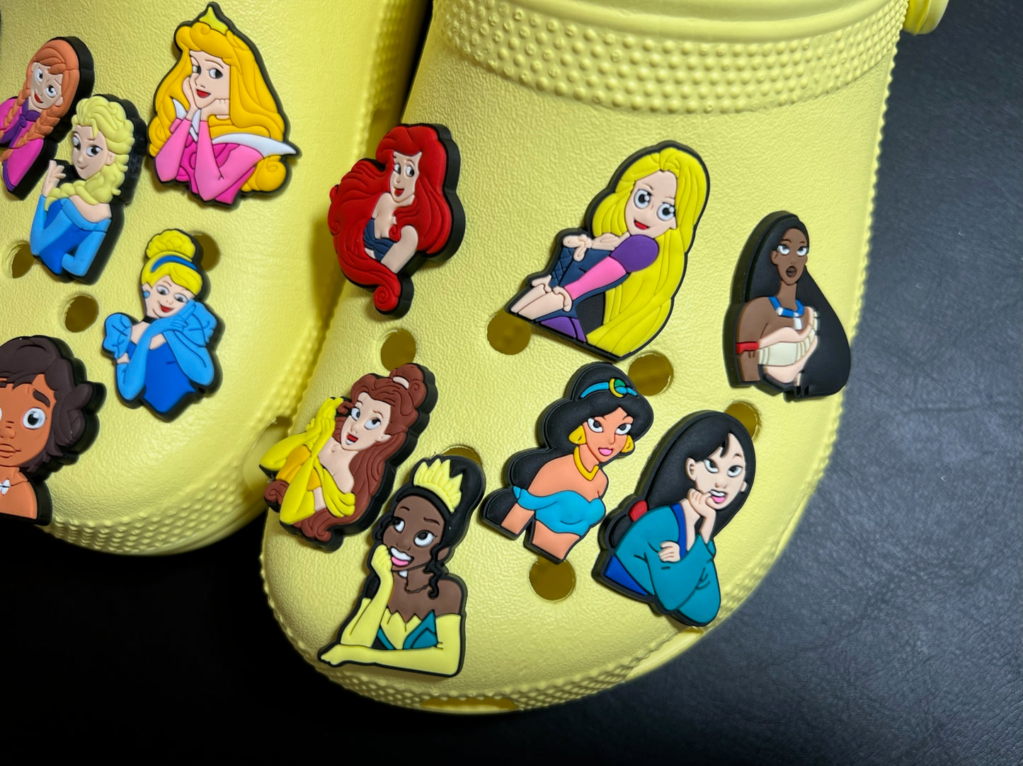 Princesses and Brave Girls shoe charms