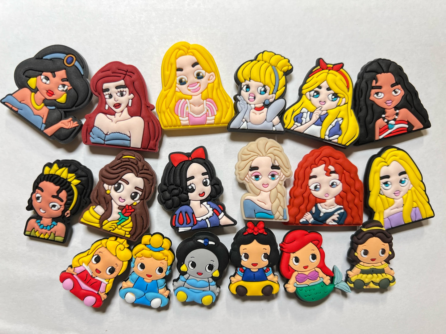 Princesses and Brave Girls shoe charms