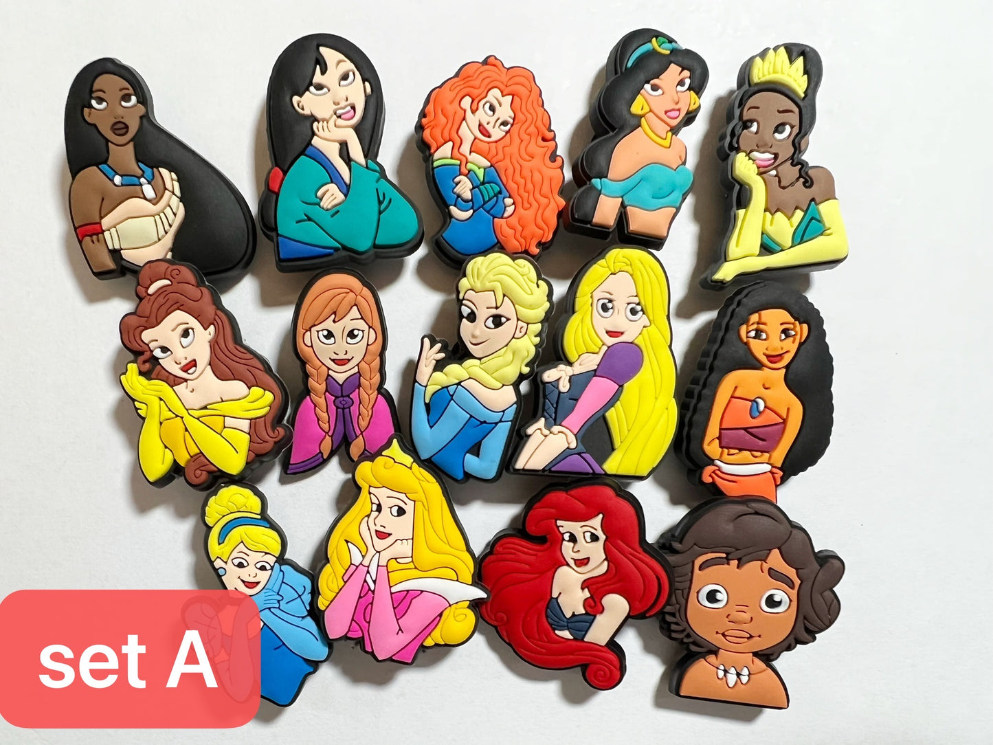 Princesses and Brave Girls shoe charms