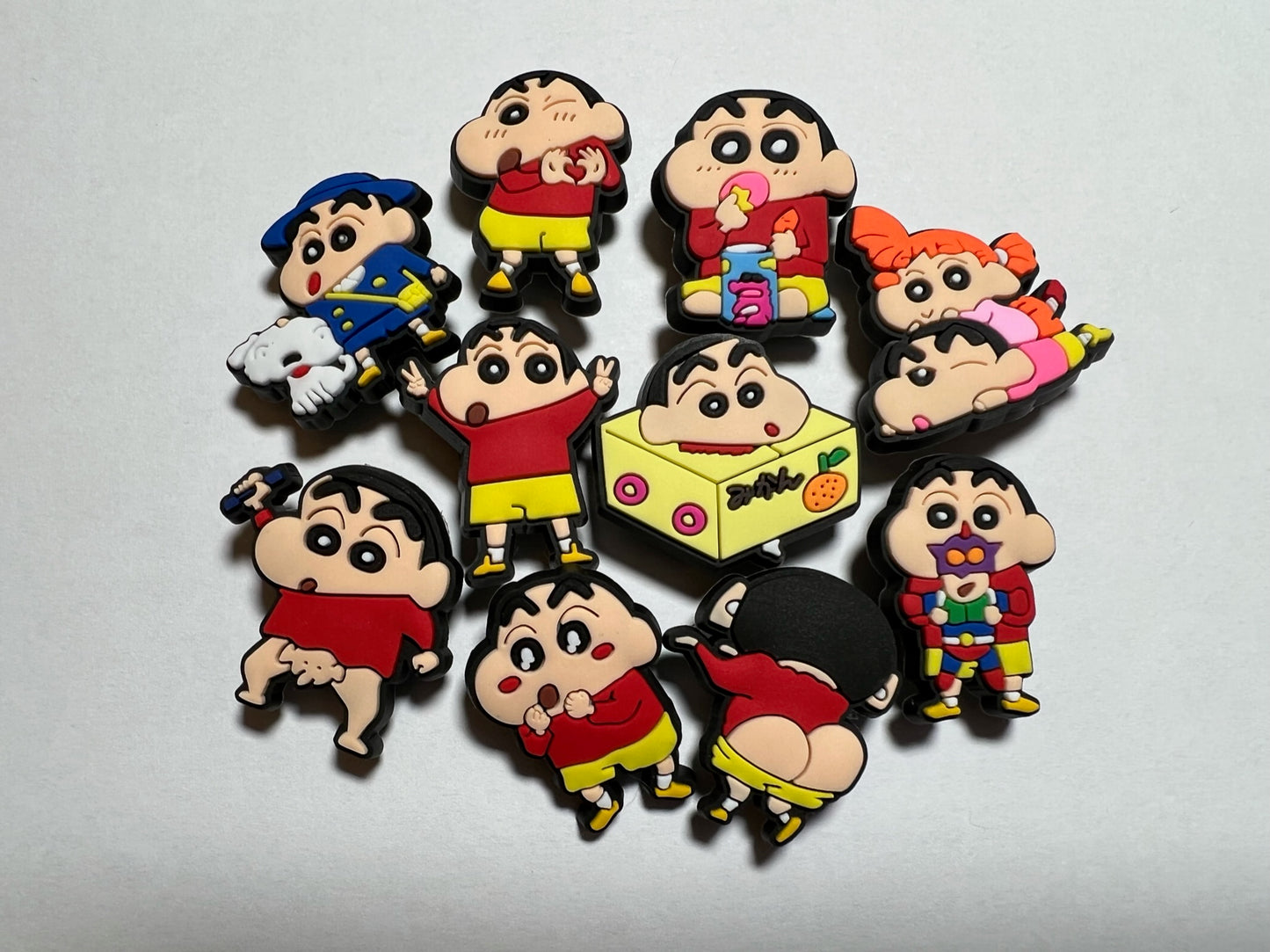 Crayon Cartoon Cute Japanese Anime Characters shoe charms