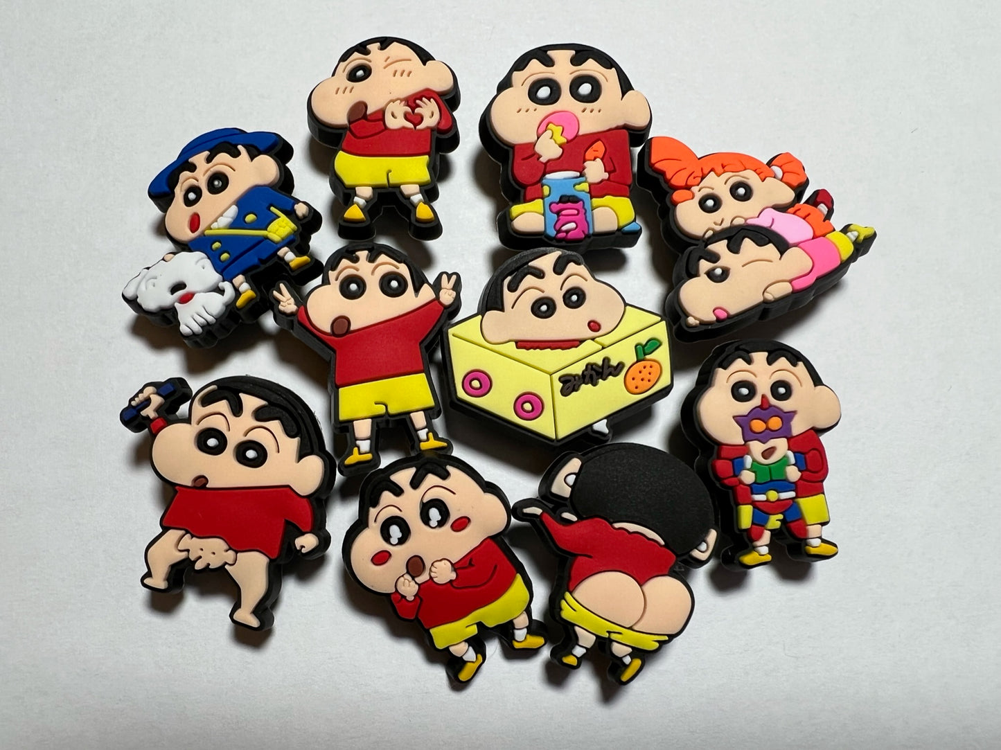 Crayon Cartoon Cute Japanese Anime Characters shoe charms