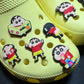 Crayon Cartoon Cute Japanese Anime Characters shoe charms