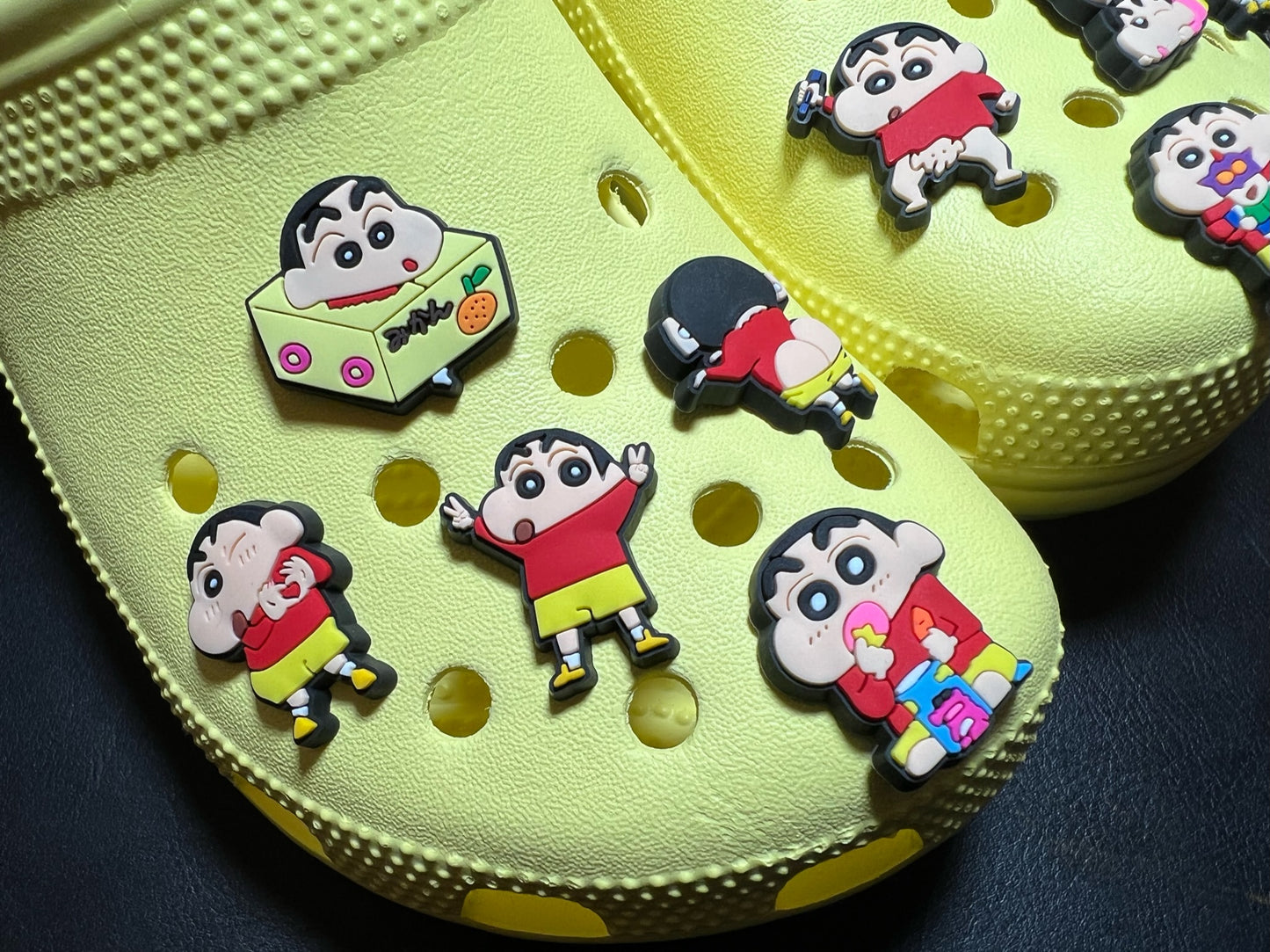 Crayon Cartoon Cute Japanese Anime Characters shoe charms