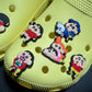 Crayon Cartoon Cute Japanese Anime Characters shoe charms