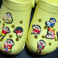 Crayon Cartoon Cute Japanese Anime Characters shoe charms