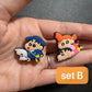 Crayon Cartoon Cute Japanese Anime Characters shoe charms