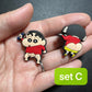 Crayon Cartoon Cute Japanese Anime Characters shoe charms