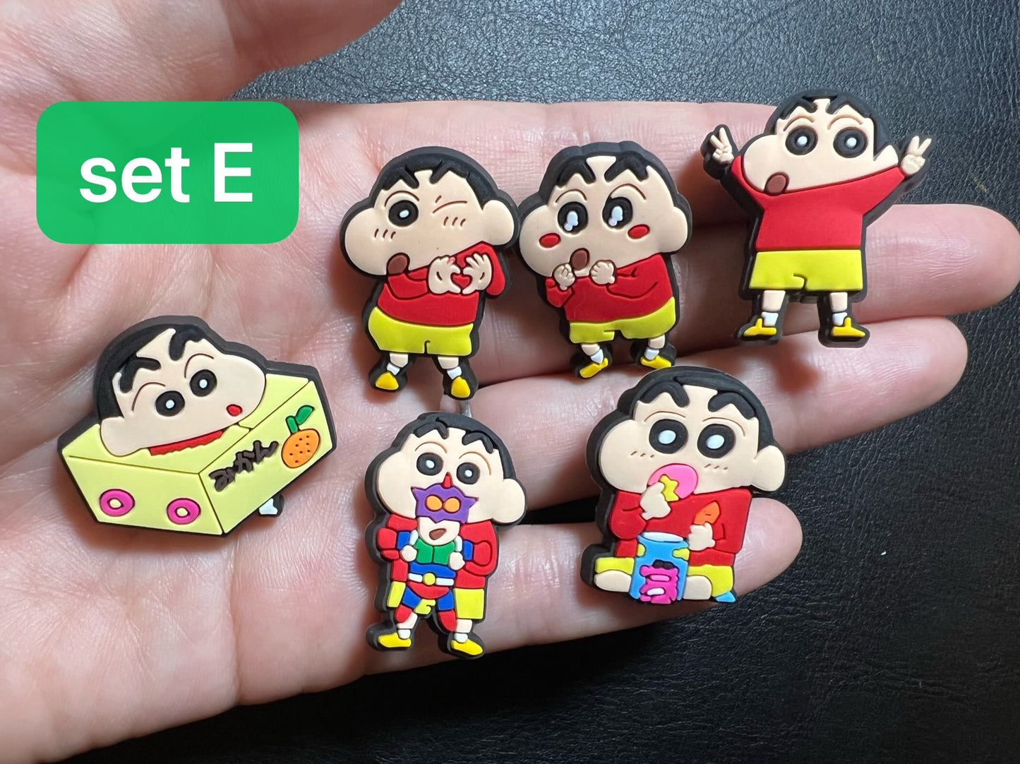 Crayon Cartoon Cute Japanese Anime Characters shoe charms