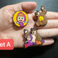 Cute Girl and Bear and more animals Cartoon Cute Anime Characters shoe charms