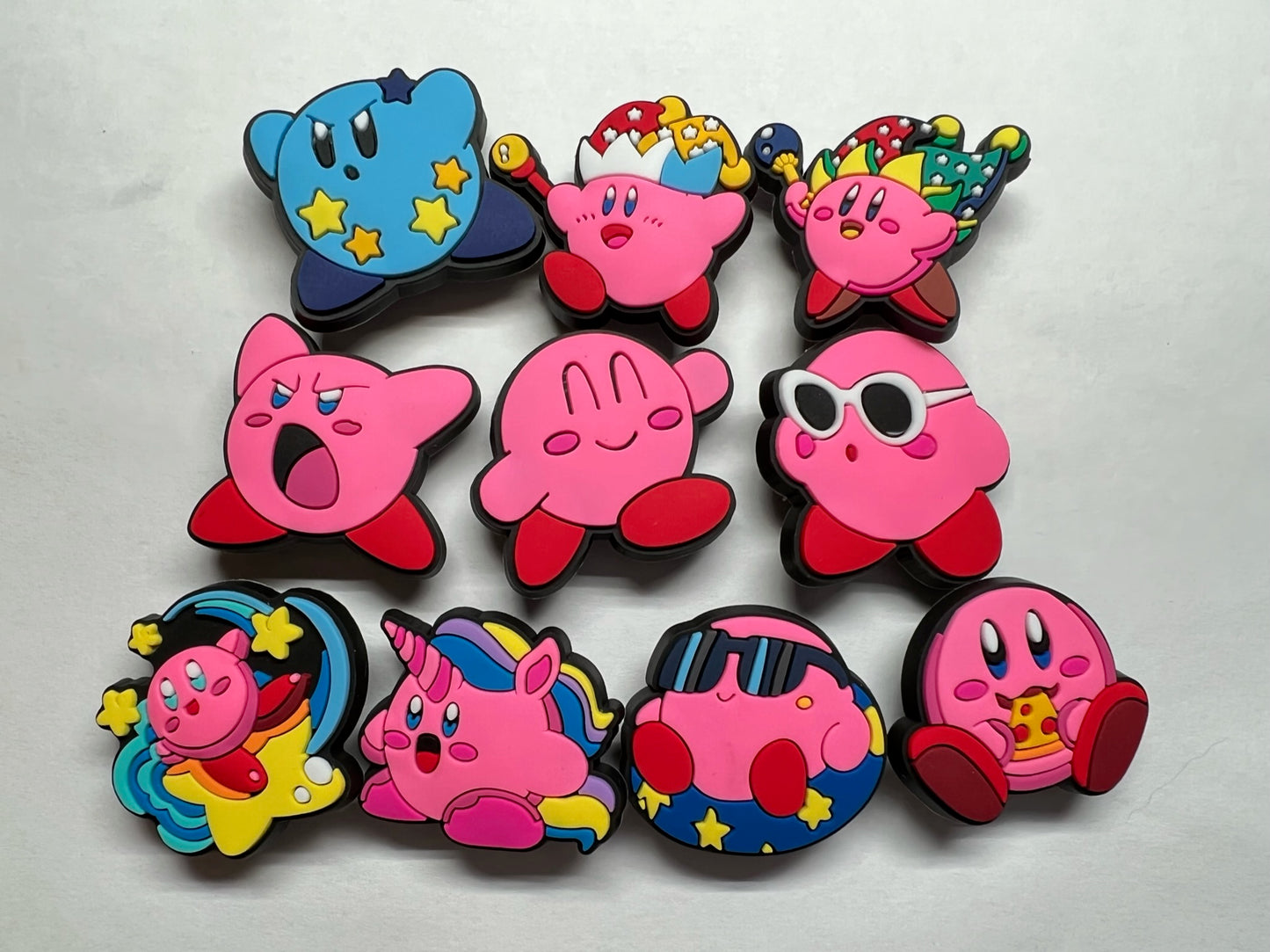 Cartoon Cute Kirby Game character and more shoe charms