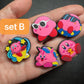 Cartoon Cute Kirby Game character and more shoe charms