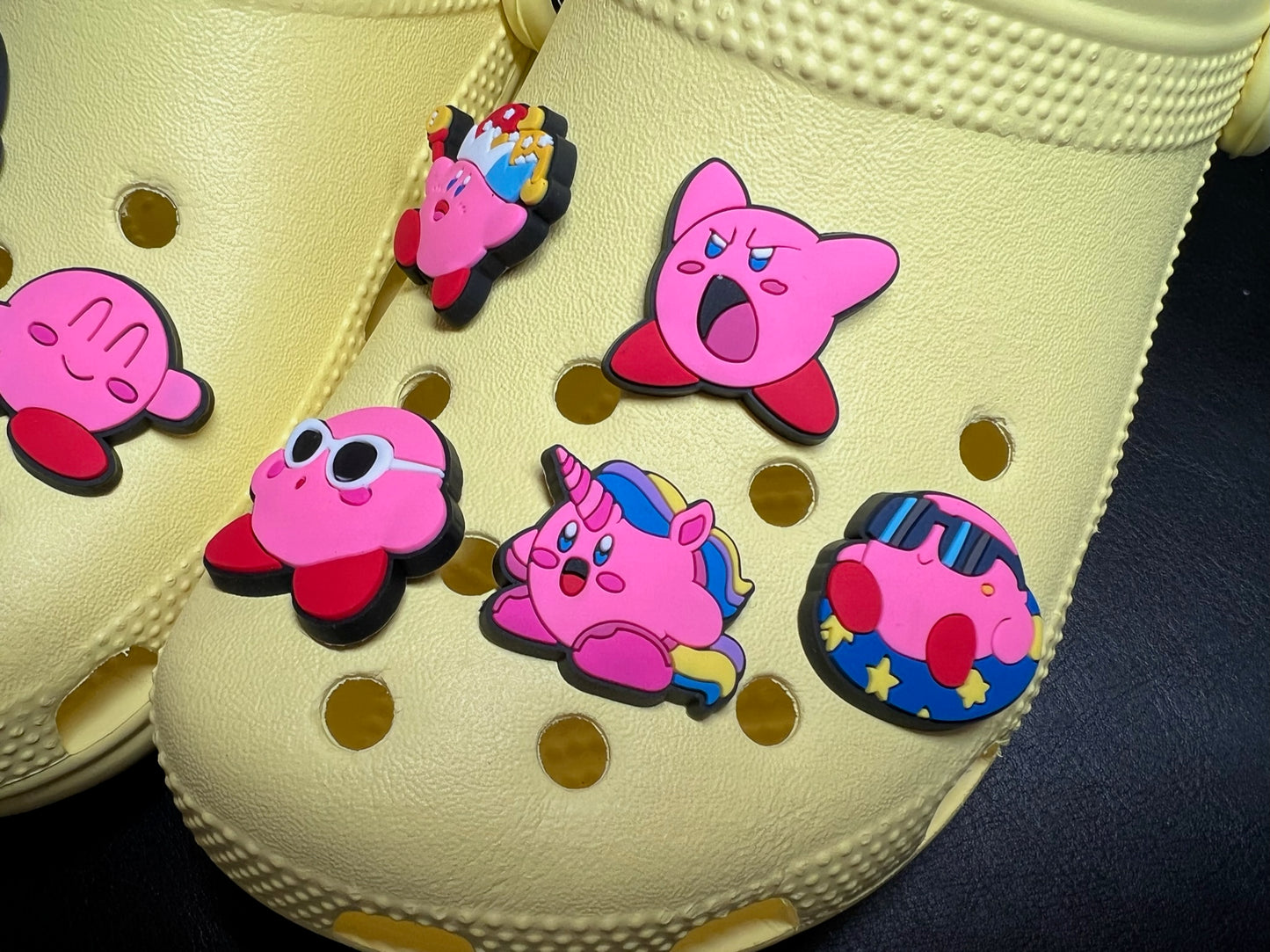 Cartoon Cute Kirby Game character and more shoe charms